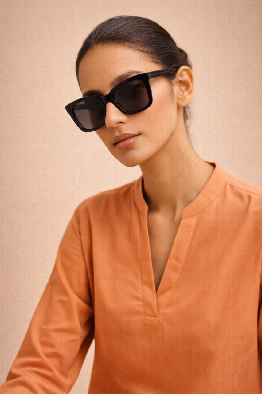 Elegant Women – Sunset Apricot Premium Cotton 2PC Set-RTW | DROP-04